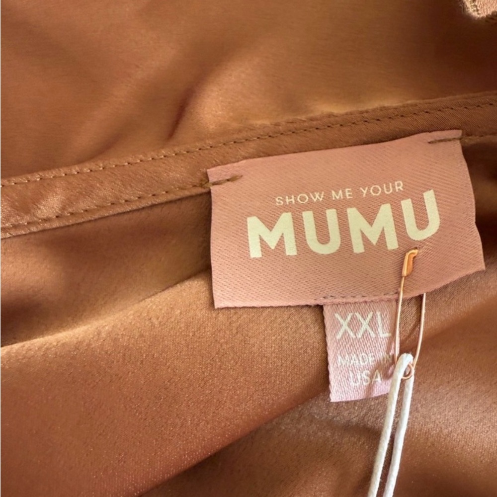 Show Me Your MuMu Copper Ruffle Midi Dress - Picture 7 of 12